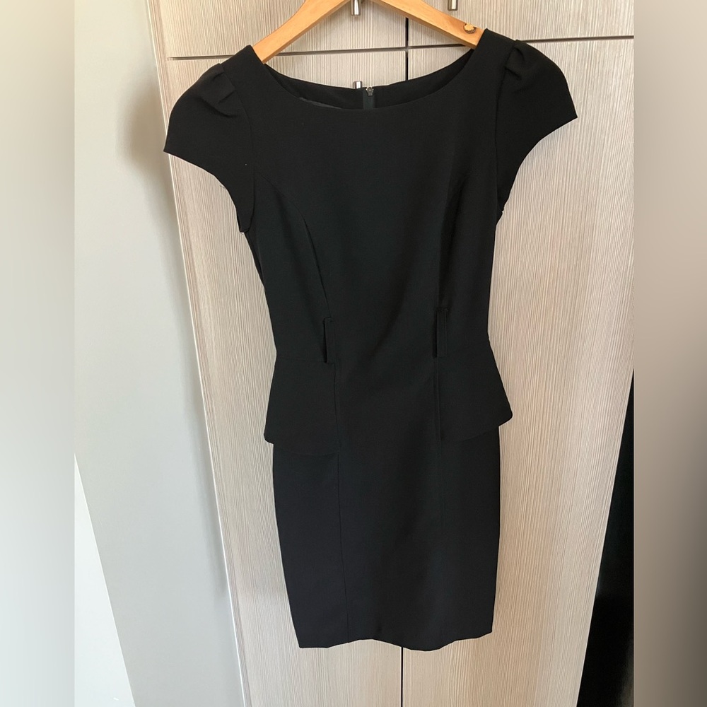 Peplum Black Dress
